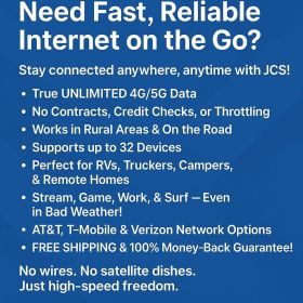 WIRELESS INTERNET $370 ONE TIME PURCHASE $120.00 AMONTH FOR SERVICE
